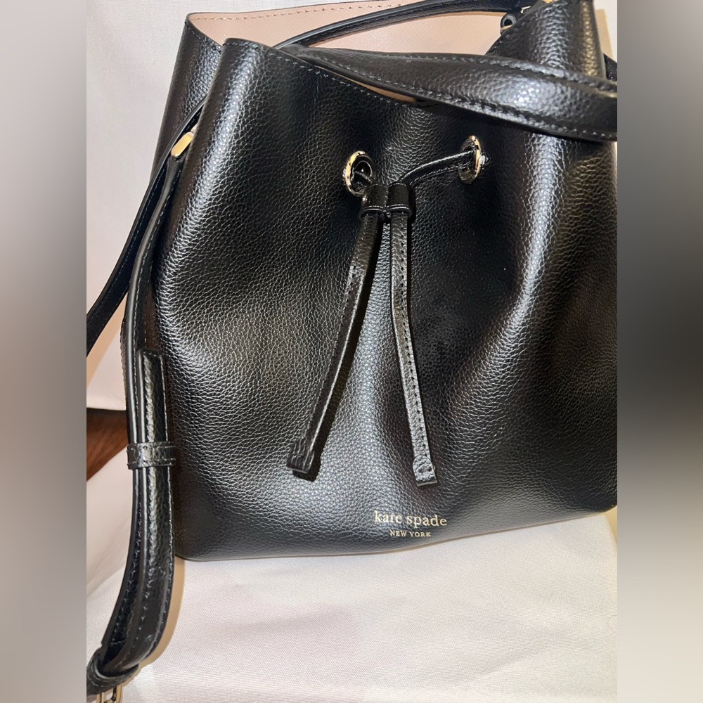 Kate Spade Black Leather Eva New York Bag - Picture 4 of 7